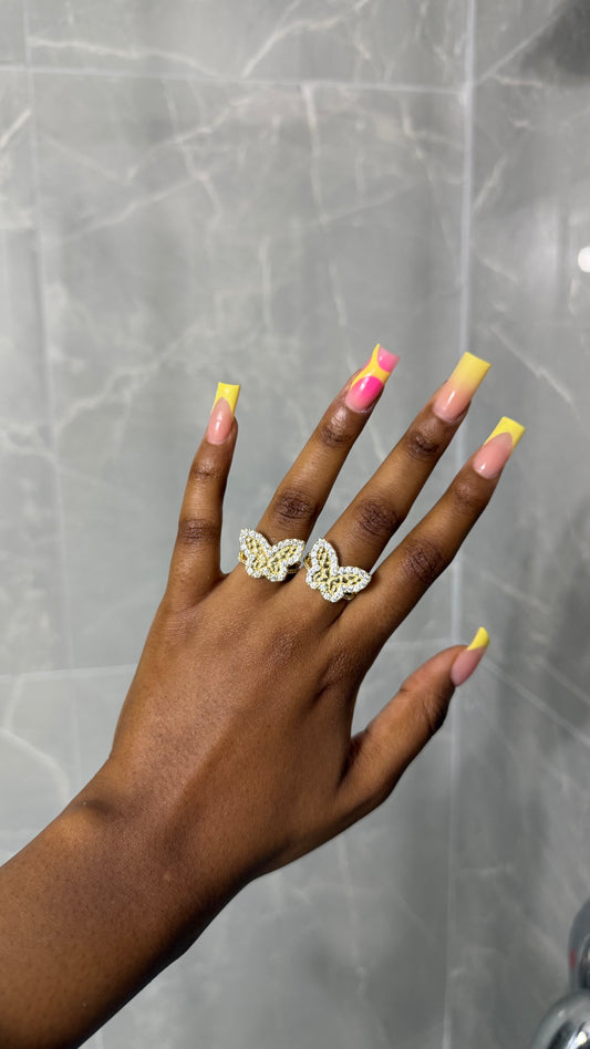 Bling Butterfly Ring