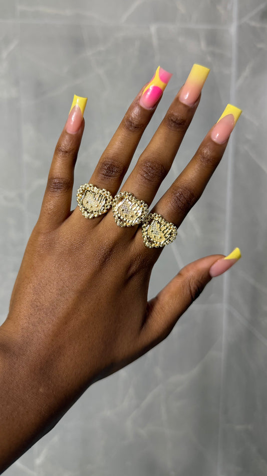 Heart HK Face Ring