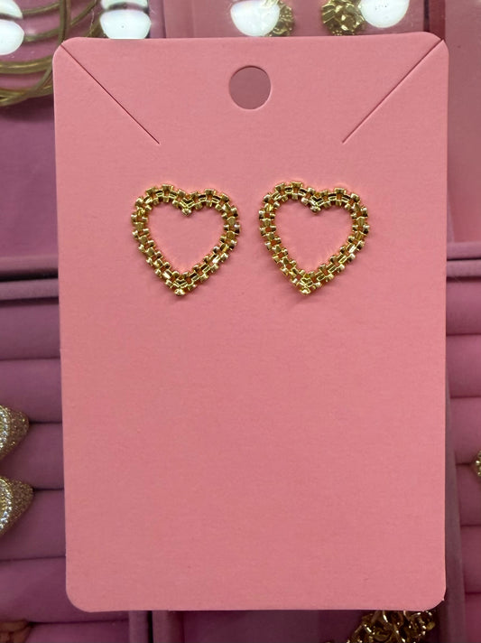 Open Heart earrings