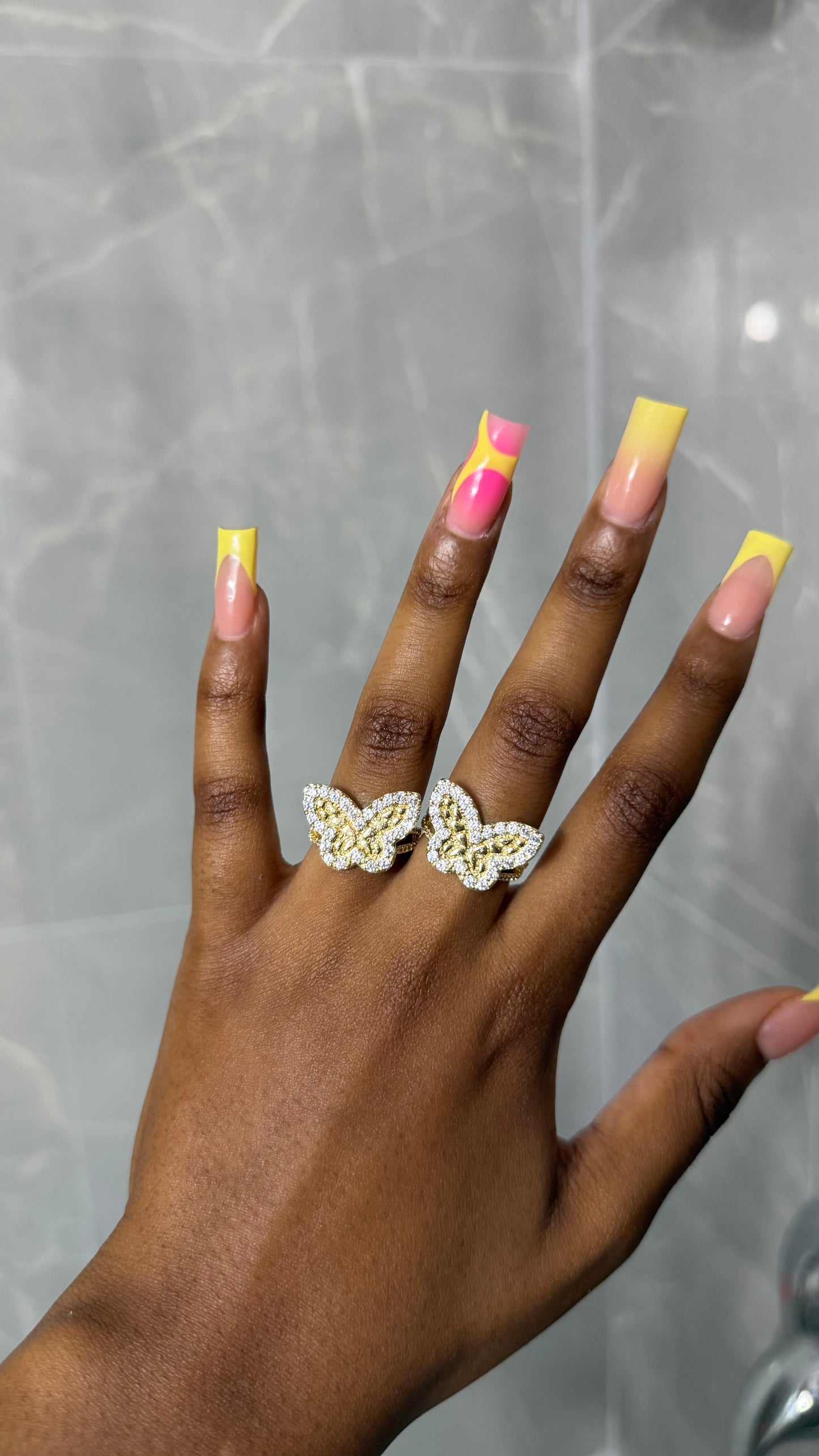 Bling Butterfly Ring
