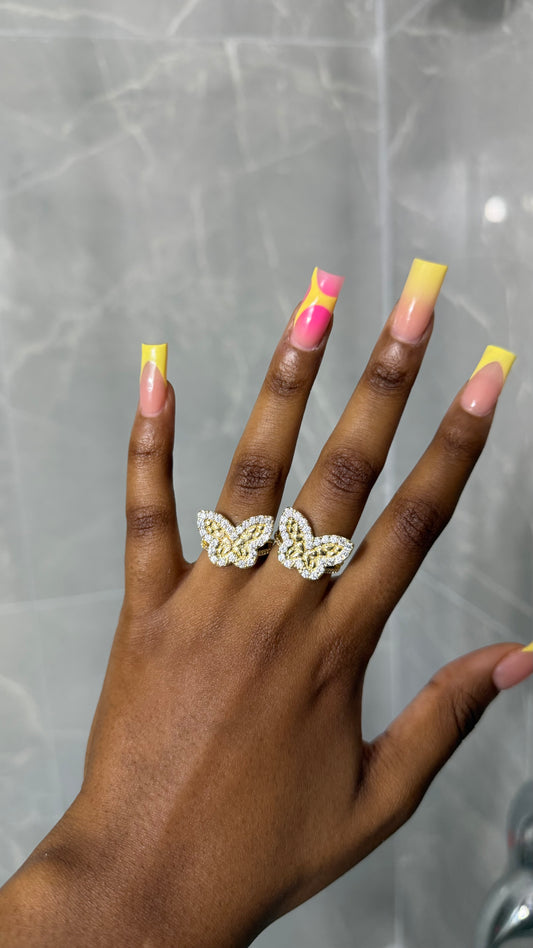 Bling Butterfly Ring